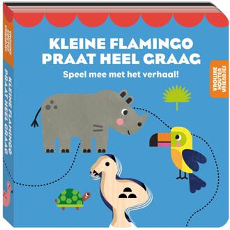 Vrolijke houten vriendje Kleine flamingo