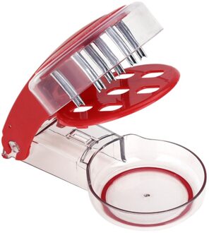 Vrolijke Kersen Pitter Zaad Verwijderen Tool Home Office Travel Fruit Steen Extractor Met 6 Enkele Gaten