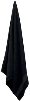 Vrolijke organic katoenen handdoek Zwart - One size
