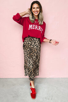 Vrolijke Trui - maat XL Rood