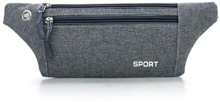 Vrouw Bag Heuptas Mannen Multifunctionele Zakken Outdoor Sport Leisure Messenger Taille Packs Reistas Riem Pack belt Pouch Grijs