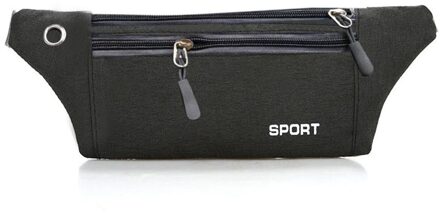 Vrouw Bag Heuptas Mannen Multifunctionele Zakken Outdoor Sport Leisure Messenger Taille Packs Reistas Riem Pack belt Pouch zwart