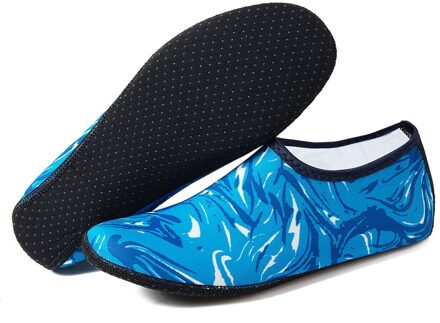 Vrouw Barefoot Sokken Duiken Aqua Sokken Voor Zwemmen Licht Water Schoenen Strand Schoenen Antislip Zwemmen Seaside Sokken blauw