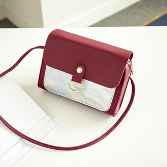 Vrouw Hand Tas Dames Single Schouder Satchel Voor Vrouwen Messenger Crossbody Handtas Tassen Portemonnees En Handtassen Pochette Femme wijn rood