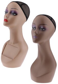 Vrouw Kaal Mannequin Hoofd Kosmetiek Pruik Cap Sieraden Hoed Display Houder Stand Practice Oefenpop Hoofd Pruiken Hoofd Model