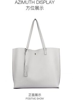 Vrouw Kwasten Crossbody vrouwen Schoudertas Handtas Luxe Portemonnees Handtassen Vrouwen Dames Handtassen Voor Womens 'Pouch licht grijs