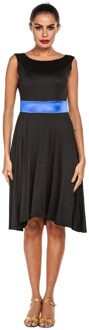 Vrouw Latin Dans Jurk Volwassen Dans Kostuum XS-XL Prijs Blauw / XS