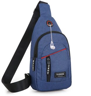 Vrouw & Mannen Messenger Bag Mini Schoudertas Diagonaal Multifunctionele Mobiele Telefoon Zak Outdoor Oortelefoon Pouch Sporttas Blauw