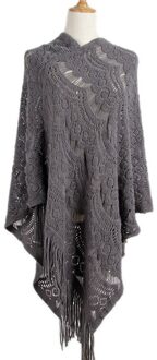 Vrouw Mantel Hollow Out Herfst Trui Europese Stijl Kerst Trui Rood Wit Lady Trui Tops grijs