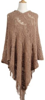 Vrouw Mantel Hollow Out Herfst Trui Europese Stijl Kerst Trui Rood Wit Lady Trui Tops khaki