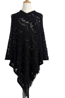 Vrouw Mantel Hollow Out Herfst Trui Europese Stijl Kerst Trui Rood Wit Lady Trui Tops zwart