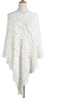 Vrouw Mantel Hollow Out Herfst Trui Europese Stijl Kerst Trui Rood Wit Lady Trui Tops