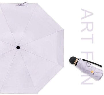 Vrouw Mini Pocket Paraplu Voorkomen Uv Regendicht Vijf Opvouwbare Dames Zon Kleine Paraplu Draagbare Voor Meisje Kid Paars