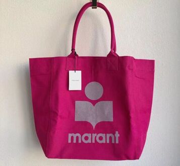 Vrouw Schoudertas Brief Gedrukt Canvas Tas Vrouwen Eenvoudige Draagbare Schouder Handtas rood