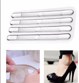 Vrouw Siliconen Gel Inlegzolen Hoge Hak Anti Slip Binnenzool Voorvoet Pad Transparante Binnenzool Kristal Schoenen Pad Zool 4 Pcs