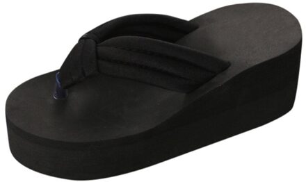 Vrouw Slippers Mode Anti Slippen Dikke Bodem Inlegzool Slippers Strand Schoenen Vrouw Sloffen Dames Обувь Женская # L35 zwart / 39