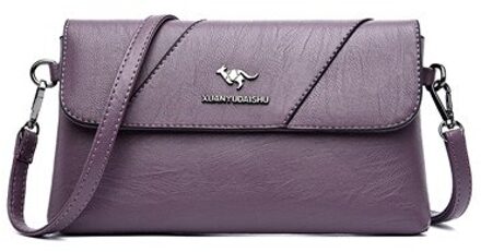 Vrouwelijke Crossbody Tassen Voor Vrouwen Luxe Handtassen Vrouwen Tassen Riem Casual Schoudertassen Paars
