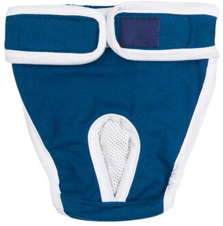 Vrouwelijke Hond Shorts Puppy Fysiologische Broek Luier Huisdier Ondergoed Voor Kleine Meidium Meisje Hond Blauw / M