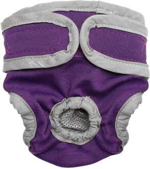 Vrouwelijke Hond Shorts Puppy Fysiologische Broek Luier Huisdier Ondergoed Voor Kleine Meidium Meisje Honden Paars / S