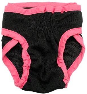 Vrouwelijke Hond Shorts Puppy Fysiologische Broek Luier Huisdier Ondergoed Voor Kleine Meidium Meisje Honden zwart / L