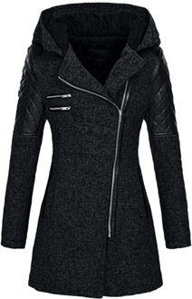 Vrouwelijke Jas Vrouwen Warm Slim Jas Dikke Parka Overjas Winter Uitloper Capuchon Rits Jas vrouwen Donsjack vrouwen jas # Y8 XXXL