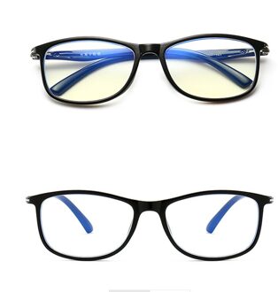 Vrouwelijke Mannelijke Anti Blue Ray Negatieve Ionen Optische Brilmontuur Ultralight Onbreekbaar Duurzaam TR90 Brilmontuur zwart blauw