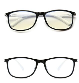 Vrouwelijke Mannelijke Anti Blue Ray Negatieve Ionen Optische Brilmontuur Ultralight Onbreekbaar Duurzaam TR90 Brilmontuur zwart wit