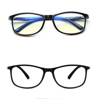 Vrouwelijke Mannelijke Anti Blue Ray Negatieve Ionen Optische Brilmontuur Ultralight Onbreekbaar Duurzaam TR90 Brilmontuur zwart