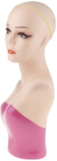 Vrouwelijke Mannequin Hoofd Buste Pruik Sieraden Sjaal Haar Display Model Stand & Netto