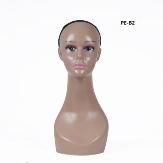 Vrouwelijke Pvc Mannequin Hoofd Verkoop Voor Pruik Sieraden En Hoed Display PE-B2