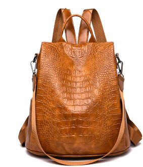 Vrouwelijke Rugzak Toevallige Voor Vrouwen Pu Lederen Backp Pack Schouder Kruis Zakken Reizen School t1009 z