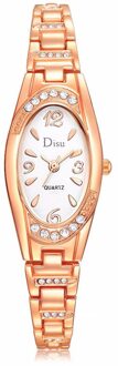 Vrouwen Armband Horloges Luxe Rvs Kleine Quartz Horloge Kwaliteiten Eenvoudige Lady Horloges Vrouwelijke Ketting Klok # W