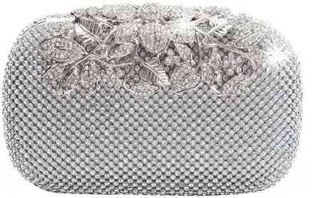 Vrouwen Avondtasje Bloem Kristal Clutch Bags Wedding Purse Steentjes Keten Tas Schouder