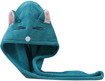 Vrouwen Badkamer Super Absorberende Sneldrogende Dikkere Microfiber Badhanddoek Haar Droog Cap Salon Handdoek Snelle Drogen Haar Handdoek blauw