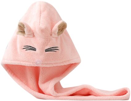 Vrouwen Badkamer Super Absorberende Sneldrogende Dikkere Microfiber Badhanddoek Haar Droog Cap Salon Handdoek Snelle Drogen Haar Handdoek roze