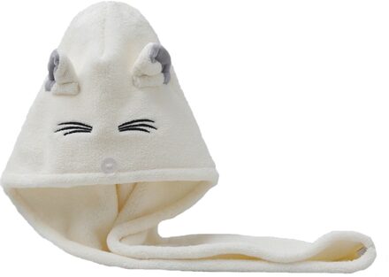 Vrouwen Badkamer Super Absorberende Sneldrogende Dikkere Microfiber Badhanddoek Haar Droog Cap Salon Handdoek Snelle Drogen Haar Handdoek wit