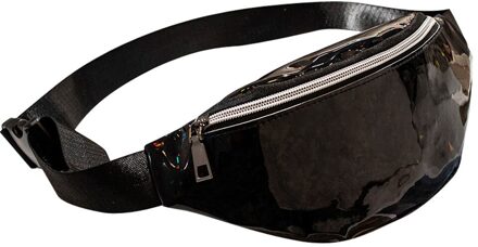 Vrouwen Banaan Heuptas Riem Mannen Waterdichte Zakken Taille Verpakking schouder Fanny Pack heuptas mannen for a smartphone Borst Zak g1 zwart