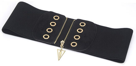 Vrouwen Brede Elastische Riem Vrouwelijke Jurken Rits Slanke Taille Zwarte Brede Corset Riem Voor Vrouwen Tailleband Korse Kemer 1