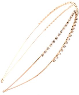 Vrouwen Bridal Tiara Hoofdbanden Crown Hoofddeksels Rhinestone Parels Wave Haarband Bruiloft Haar Accessoires voor Prachtige Dames 3