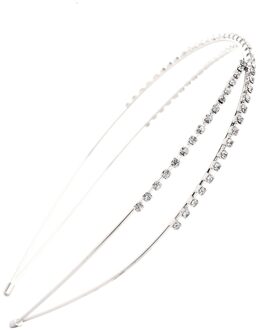 Vrouwen Bridal Tiara Hoofdbanden Crown Hoofddeksels Rhinestone Parels Wave Haarband Bruiloft Haar Accessoires voor Prachtige Dames 4