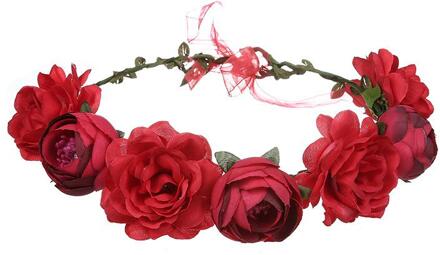 Vrouwen Bruiloft Bloem Hoofdband Meisjes Boho Bloemen Hoofddeksels Bruidsmeisje Hoofdbanden Haar Accessoires Bruid Krans Strand Garland Fairy stijl 1