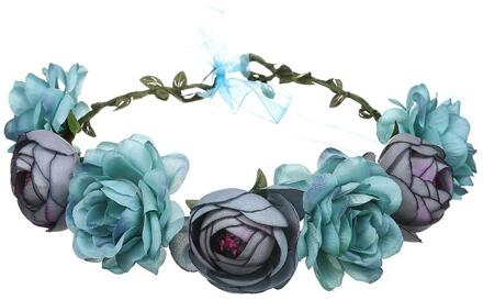 Vrouwen Bruiloft Bloem Hoofdband Meisjes Boho Bloemen Hoofddeksels Bruidsmeisje Hoofdbanden Haar Accessoires Bruid Krans Strand Garland Fairy stijl 2