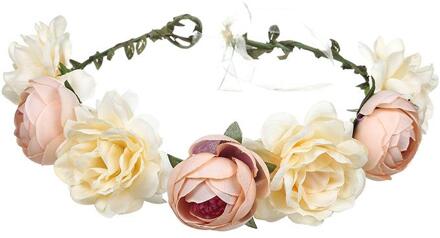 Vrouwen Bruiloft Bloem Hoofdband Meisjes Boho Bloemen Hoofddeksels Bruidsmeisje Hoofdbanden Haar Accessoires Bruid Krans Strand Garland Fairy stijl 4