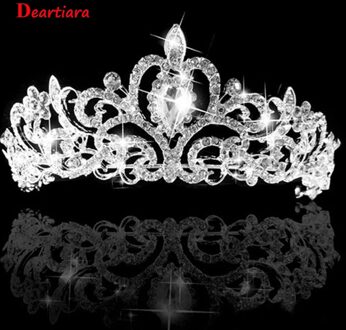 Vrouwen Bruiloft Bridal Tiara Prinses Oostenrijkse Kristal Prom Haar Kroon