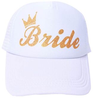 Vrouwen Bruiloft Douche Katoen Mesh Baseball Cap Team Bruid Gouden Kroon Bachelorette Party Snapback Bridal Trucker Hoed Verstelbare