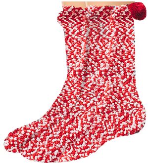 Vrouwen Cake Sokken Koraal Fluwelen Cake Vloer Sokken Slapen Sokken Kerst Vrouwen Meisjes Dikker Bed Slapen Sokken Fluffy Warm