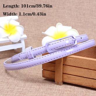 Vrouwen Candy Kleur Taille Riem Dunne Riem Broek Jean Riem Lichtmetalen Pin Buckle Broeksbanden Pu Leer Verstelbare Riemen Voor jurk 3