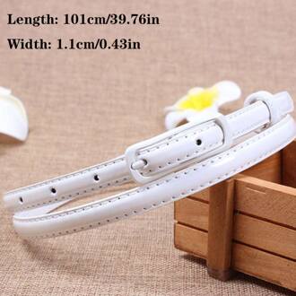 Vrouwen Candy Kleur Taille Riem Dunne Riem Broek Jean Riem Lichtmetalen Pin Buckle Broeksbanden Pu Leer Verstelbare Riemen Voor jurk 5