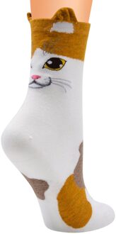 Vrouwen Casual Animal Print Katoen Patroon Dame Sokken Buis Mode Comfortabele Sokken Herfst Winter Kostuum Dames Женские Носки YE