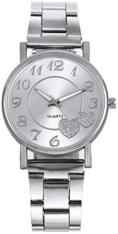 Vrouwen Casual Horloges De Top Dames Mesh Riem Horloge Wilde Dame Creatieve Mode Voor Dames Reloj mujer Zilver